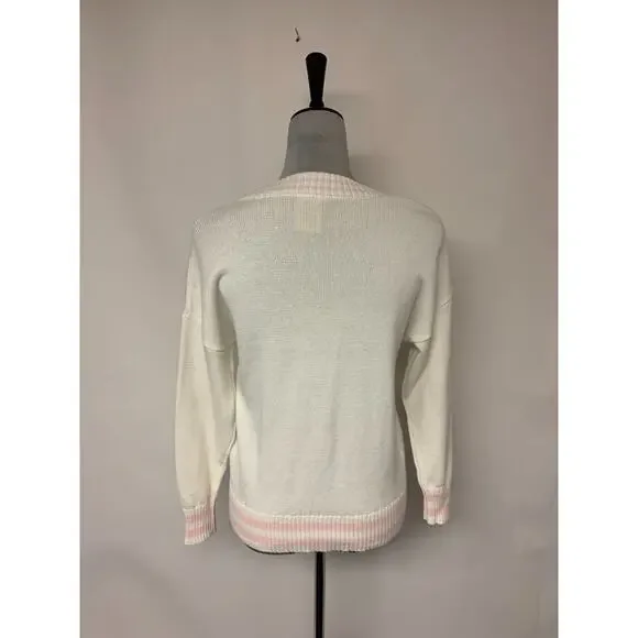 There Abouts Cardigan Varsity Preppy Schoolgirl Academia Whimsical Womens Size M - Picture 4 of 10